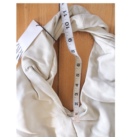 Zara Soft Leather Oval Twisted Shopper Bag NWT - Picture 9 of 10